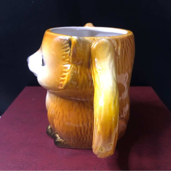 Vintage 3D Smiling Adorablely Cute Brown Fox Mug w/Full Body Features & Details - Picture 2 of 9
